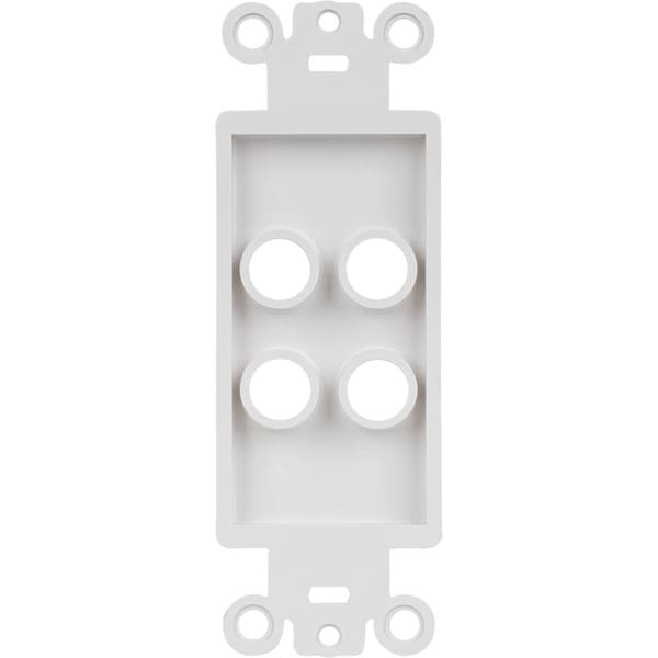 Main product image for Audtek WP-2B Decora Type Insert Four Hole White261-357